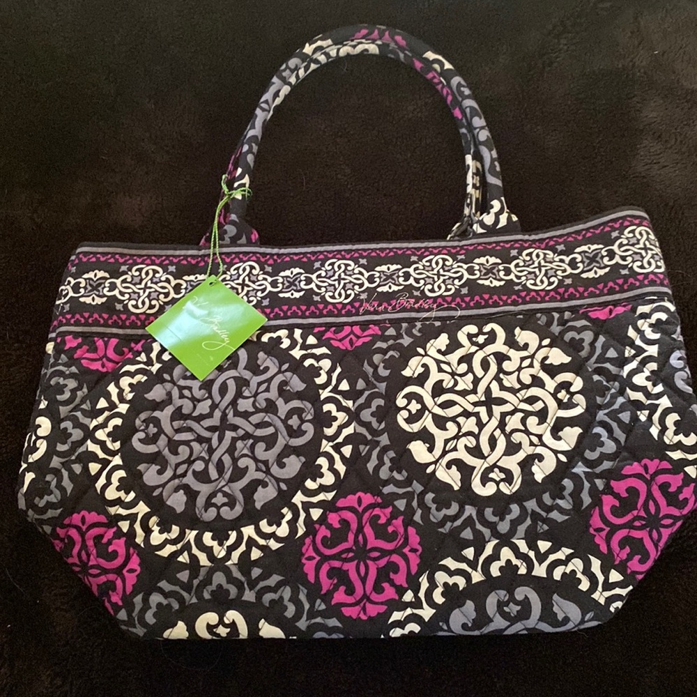 Vera Bradley New W/Tag Black and Pink Patterned Women's Bag